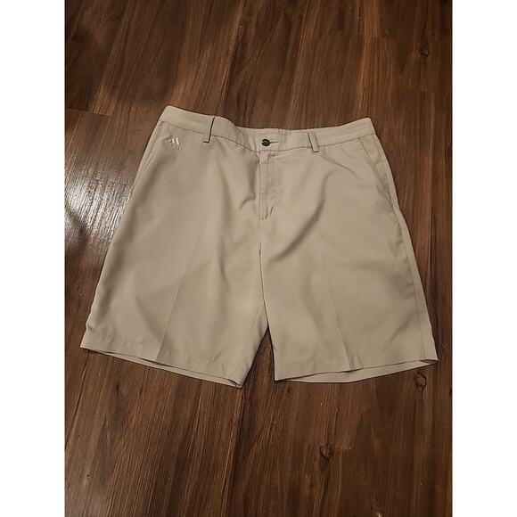 Adidas‎ Climalite Shorts Size 36 Khaki Athletic - Picture 1 of 6